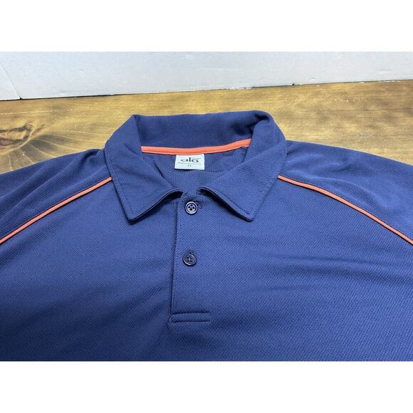 Alo Coolfit Men’s Casual Athletic Blue Performance Polo Short Sleeve XL - Picture 4 of 12